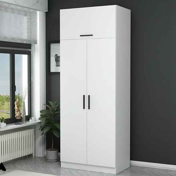 Šatní skříň Kale White - 2219