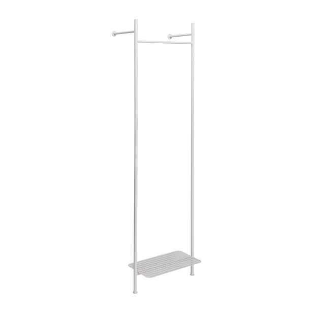 Světle šedý kovový nástěnný stojan na oblečení 52x180x27 cm Nobly – Hübsch