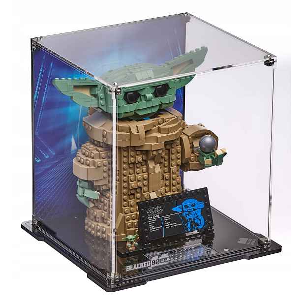 Vitrína s pozadím Blacked Brick pro Lego Star Wars 75318 Child