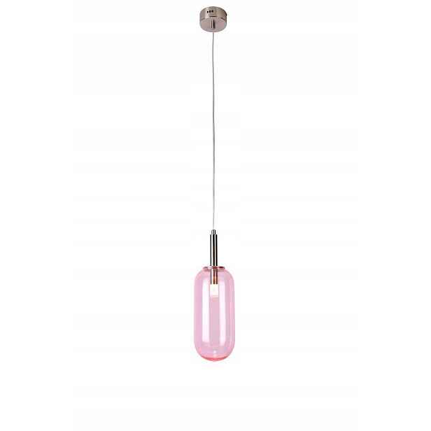 Závěsná lampa růžová Led 6W 3000K Fiuggi Ledea