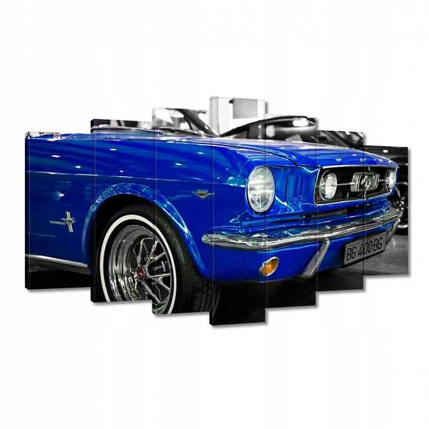 Obrazy 140x80 Modrý Ford Mustang