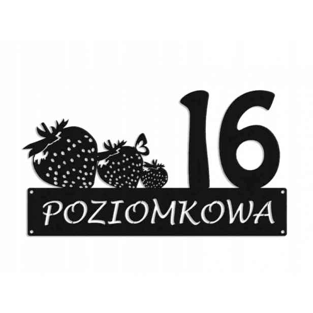 Číslo Na Dům 48cm Tabule Adresa Ocel 2mm ul. Levelová