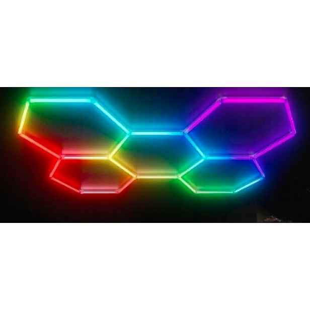 Led Lampa Rgb Šestihranná 12960LM Stmívatelná, Modulární