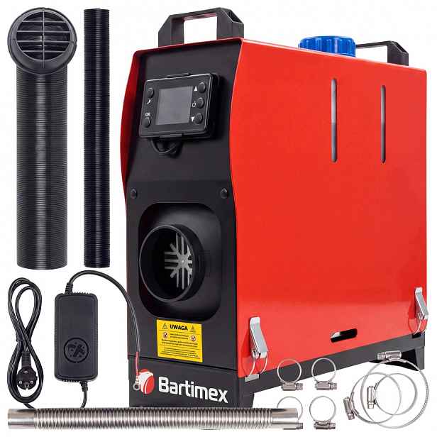 Naftové Topidlo Benzínový 8 kW Postojové topení Dmychadlo 230V 12V