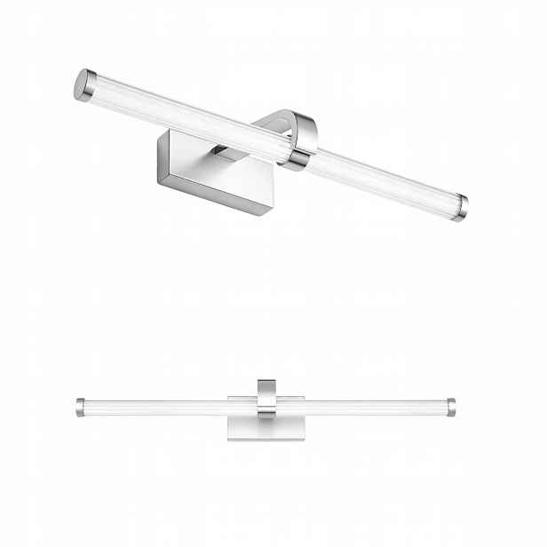 Toolight Lineární nástěnné svítidlo 40 cm Stříbrné Led Neutrální Bílá 9W do koupelny