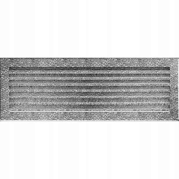 Ventilační mřížka krbová Fresh 17x49 černostříbrná