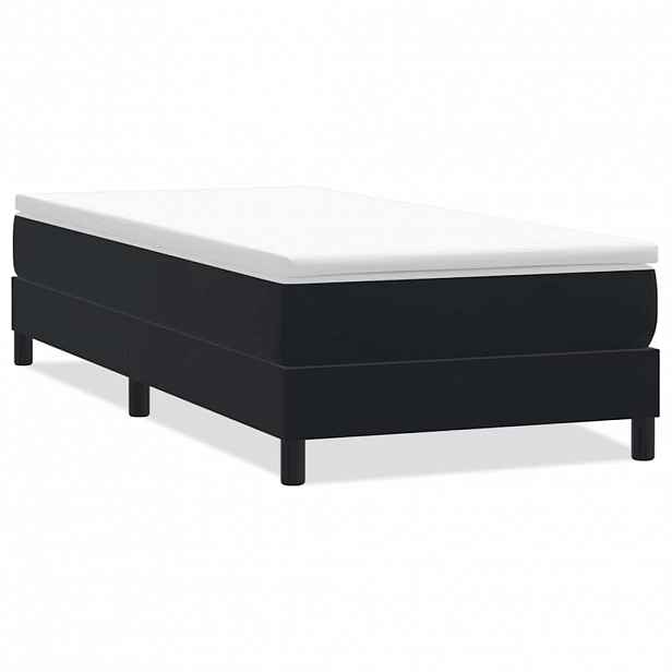 vidaXL Postel Box Spring bez matrace černý 80x220 cm samet