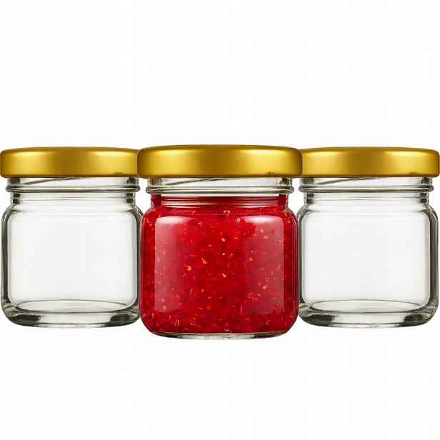 50 x zavařovací sklenička 40 ml se šroubovacím uzávěrem – med, džem a poděkování hostům. Diy!