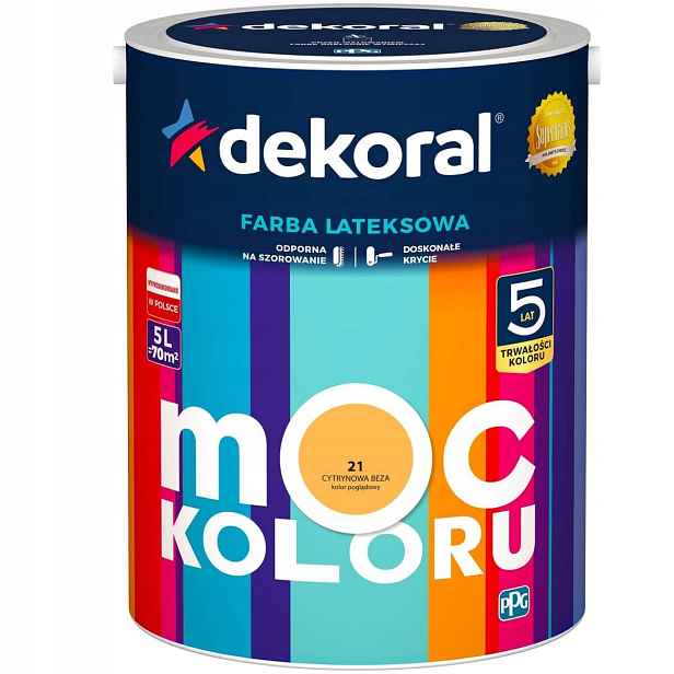 Barva do interiéru Dekoral 5L Citronová Pusinka