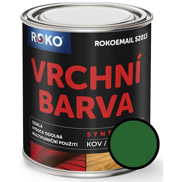 Email vrchní Rokoemail S2013 zeleň střední, 0,6 l
