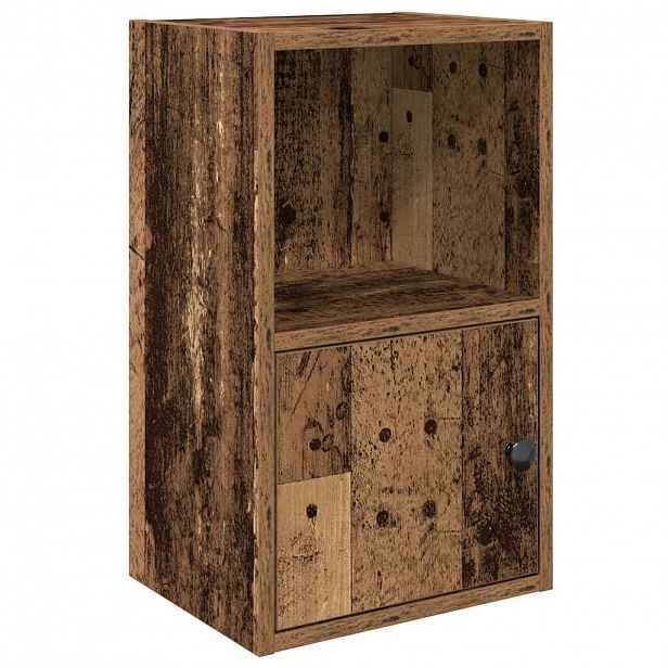 vidaXL Knihovna old wood 31x24x52 cm kompozitní dřevo