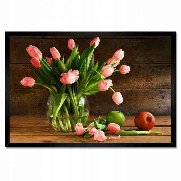 Plakáty v rámu 60x40 Červené tulipány