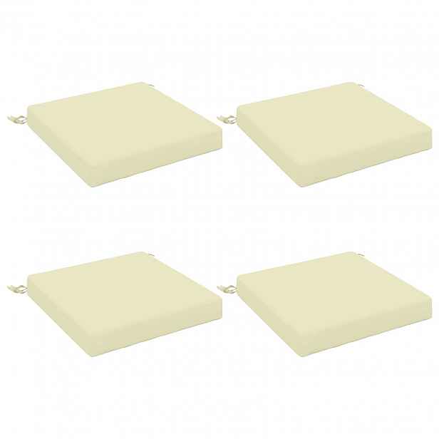 vidaXL Polstry ve 4 kusech SOEST 4 ks 100% polyester Krémová