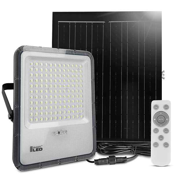 Led reflektor Halogen Solární 300W Snímač soumraku Dálkový Ovladač Venkovní