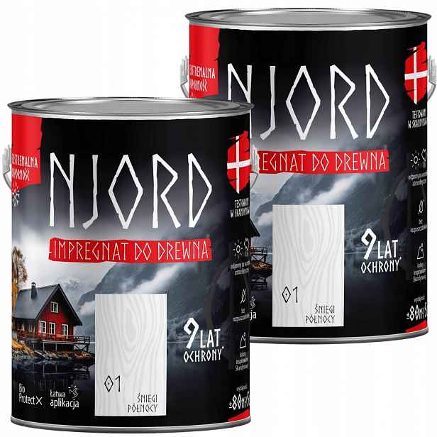 Njord Impregnat Na Dřevo 10L Sníh Severu Sada 2x5L