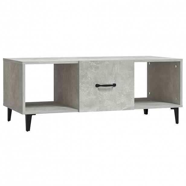 vidaXL Konferenční stolek betonově šedý 102x50x40 cm kompozitní dřevo