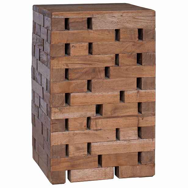 vidaXL Stolička Přírodní 29 x 29 x 48 cm Masivní recyklované dřevo