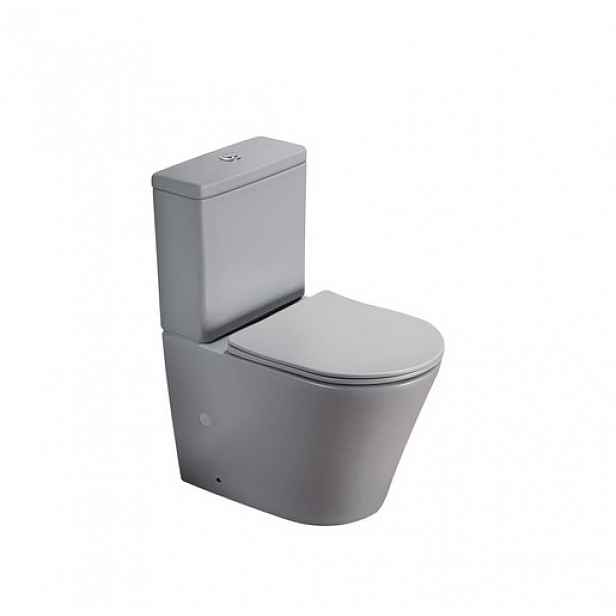 Wc kombi komplet kombinovaný SAT Infinitio šedá mat vario odpad SATINF031VPSNLGRM