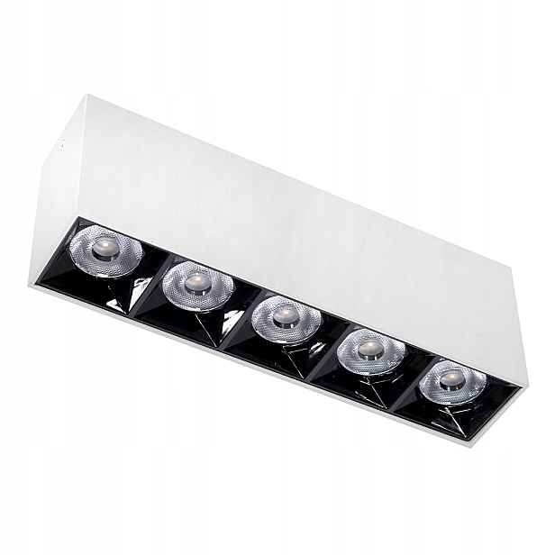Domeno Led lineární nástěnná lampa 15W 4000K bílo-černá