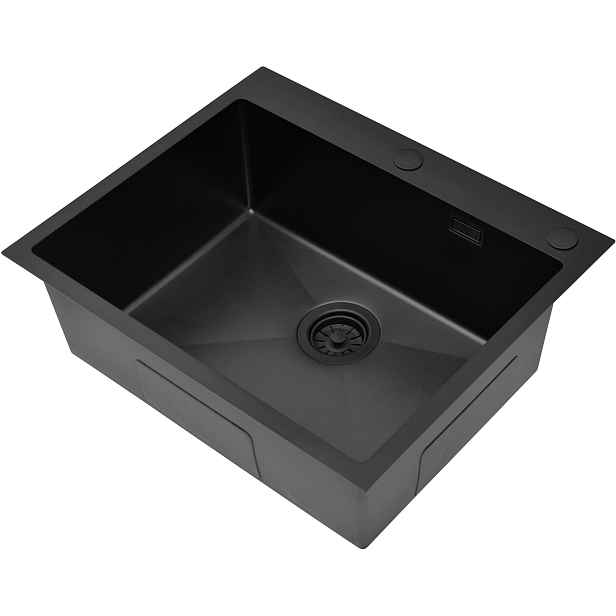 Naxos 60 New Barva Black Pvd Ocelový dřez Do Skříňky 60 CM