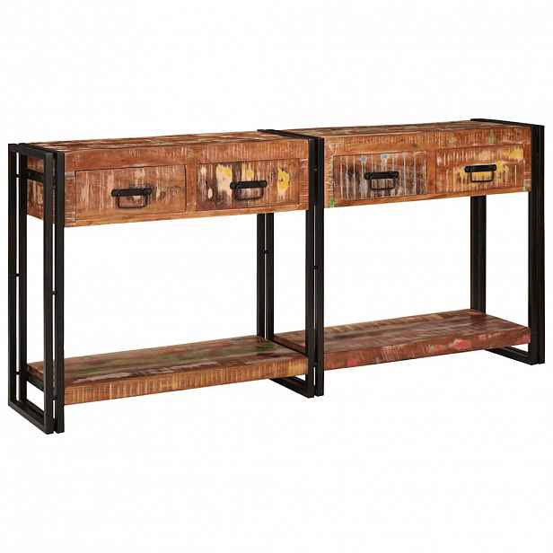 vidaXL Konzolové stolky 2 ks Vícebarevný 161 x 33 x 75 cm
