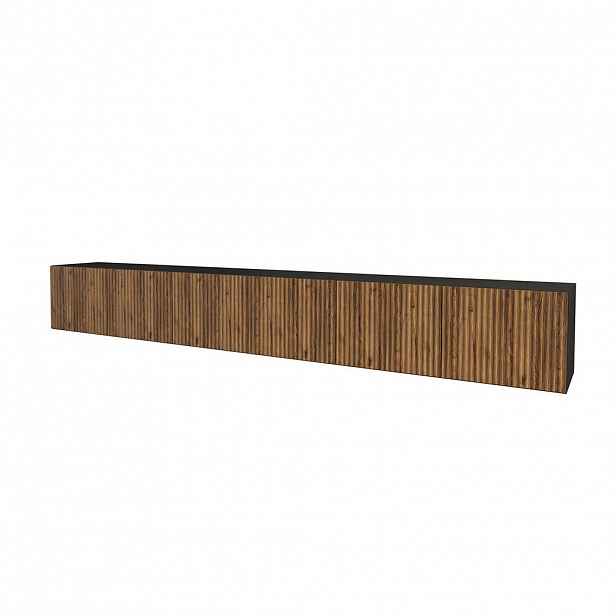 ALTDECOR NÍZKÁ komoda NOA-2-W 3x100x40x40 cm – černá / Katania