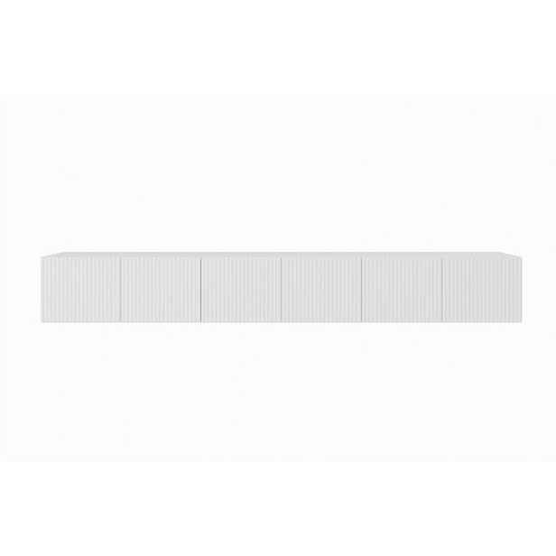 MASSENO ZÁVĚSNÝ TV STOLEK VAREN, 300/41/40 cm, bílý