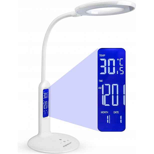 Moderní Led Stolní Lampa 7W S Displejem