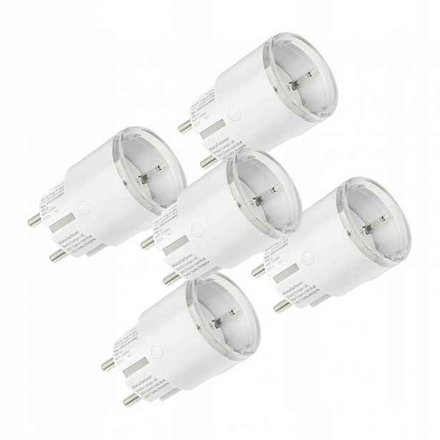 Sada 5 inteligentních zásuvek Shelly Plug S Mtr Gen3 12A (bílá)