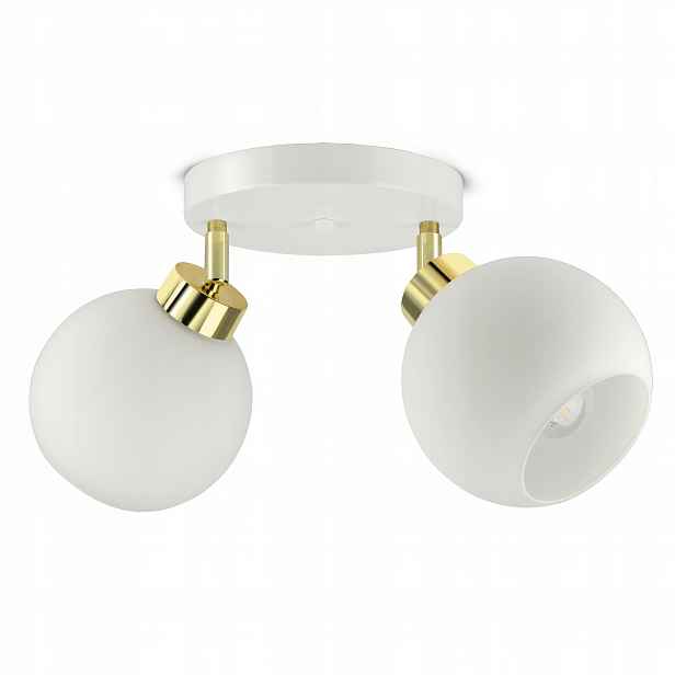 Závěsné stropní svítidlo lustr bílé skleněné koule White Glass EG2 Led E27