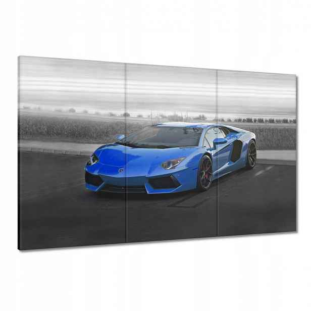 Obrazy 120x80 Modré sportovní auto