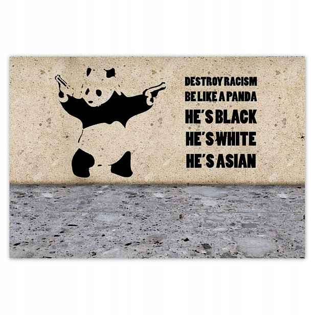 Fototapety 152x104 Banksy Panda