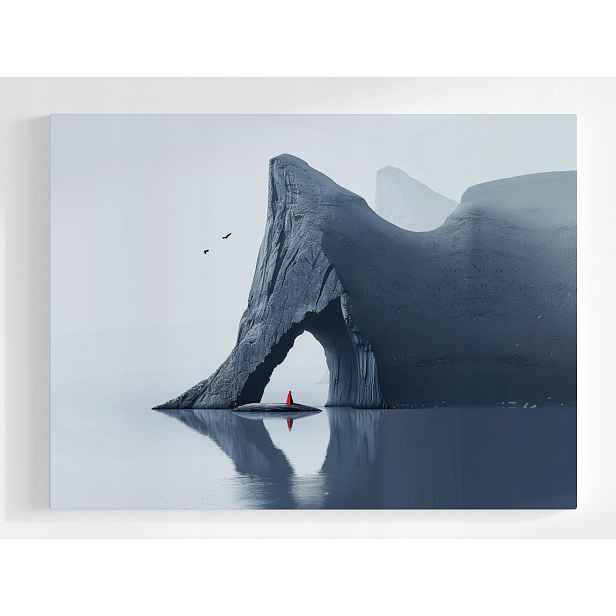 Plakát Minimalismus Ledová Hora Arktida Příroda Moře 100x75