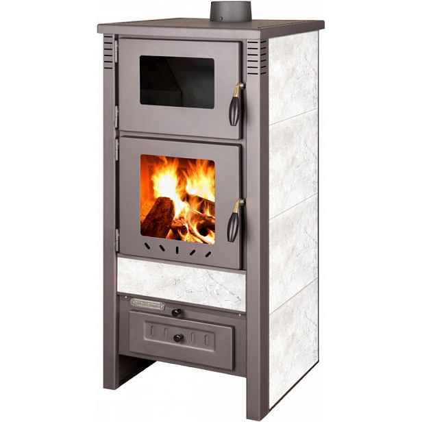 PRO-TERMO Krbová kamna TAURUS CERAMIC - bílá