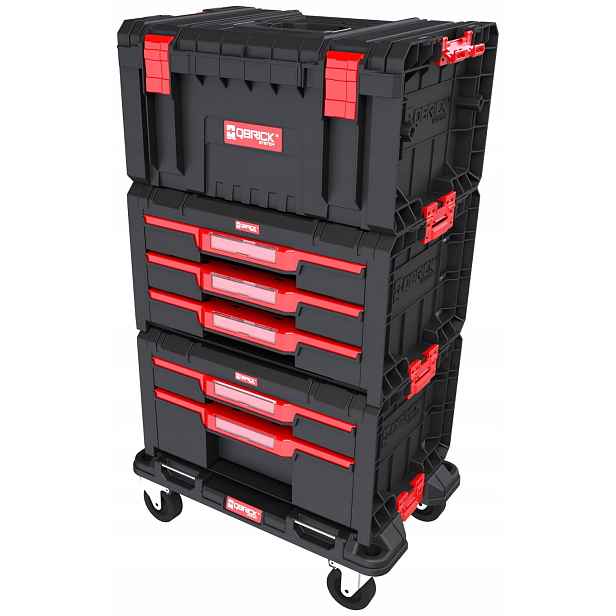 Sada zásuvek na kolové plošině Qbrick System Pro Drawer Workshop SET2