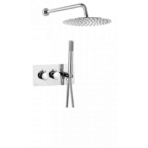 Sapho Rhapsody - Sprchový set s termostatem pod omítku, s tělesem, průměr 30 cm, chrom 5508-02