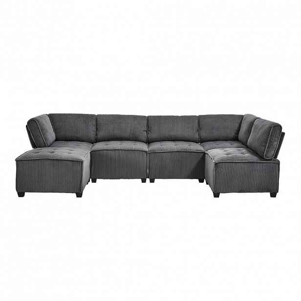 U-SEDACÍ SOUPRAVA 308/154/81,99 cm Šedá