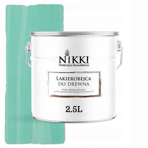 Lakovačka Na Dřevo 3V1 Extra Lazura Mátová Polomatná 2.5L Ochranná Uv