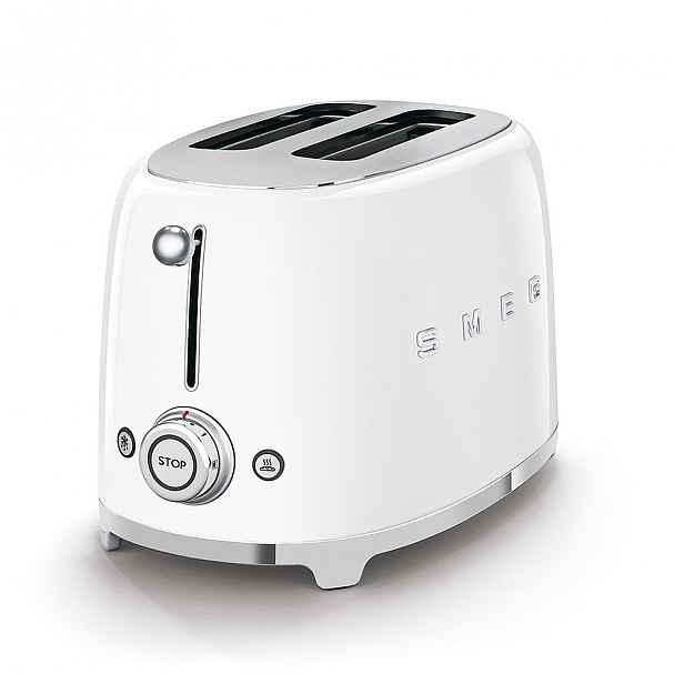 Toustovač Smeg 50´s Retro Style TSF01, 2x2, bílý, TSF01WHEU