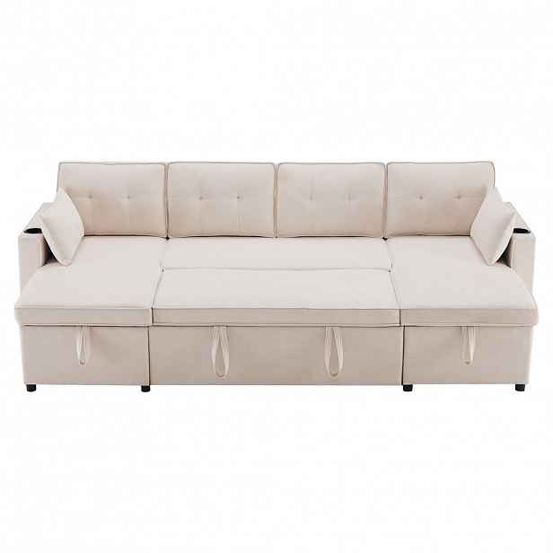 U-SEDACÍ SOUPRAVA 270/130/86 cm Béžová