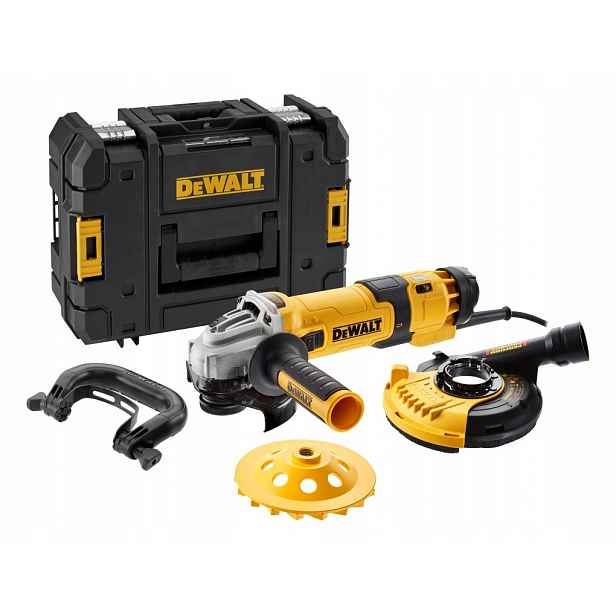 Úhlová bruska DeWalt DWE4257KT 1500W 125 mm reg Betonu frézka 125 mm