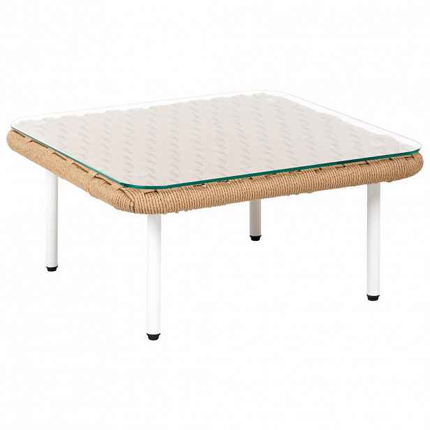 Beliani KONFERENČNÍ STOLEK 60 cm 60 cm Světle hnědý Baucina