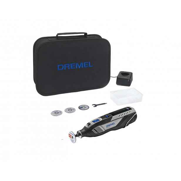 DREMEL - 12V AKU multifunkční nástroj, s příslušenstvím, 1x aku 2,0 Ah Li-Ion, nabíječka F0138250JA