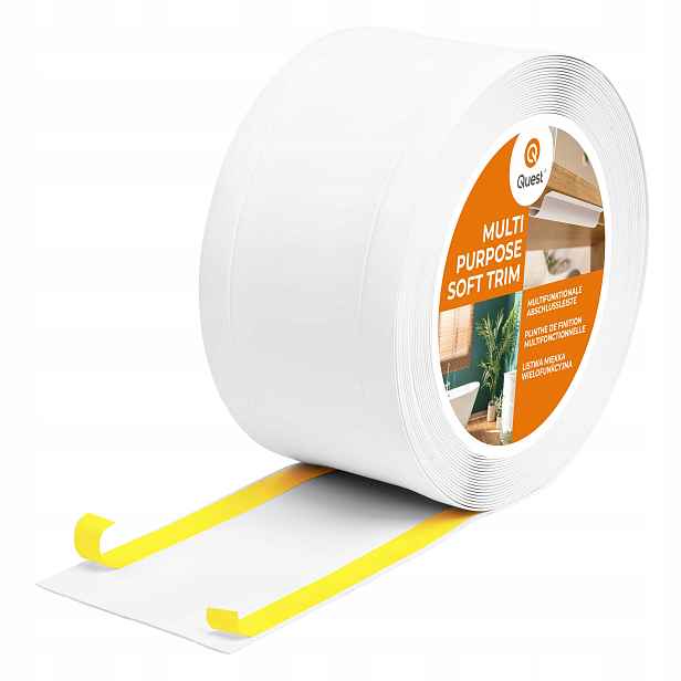 Pvc dokončovací lišta 6v1 samolepicí, bílá, 20 m, 120 mm, W1