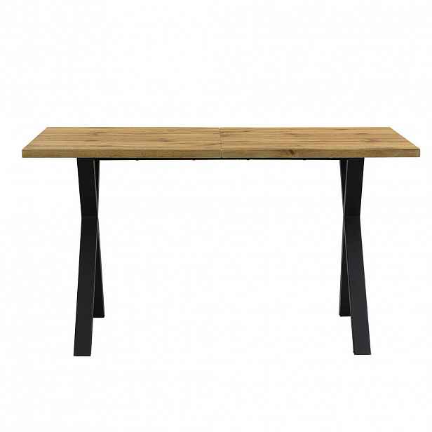 Redom NÍZKÁ komoda 140/80/76 cm s křížovou podnoží, moderní minimalistický styl, Dub