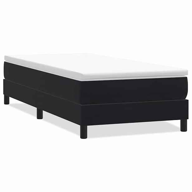 vidaXL Postel Box Spring bez matrace černá 90x220 cm samet