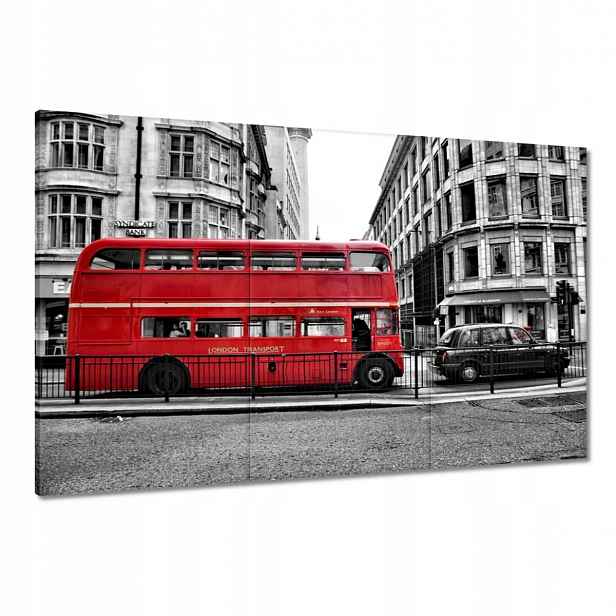 Obrazy 120x80 Červený autobus Londýn