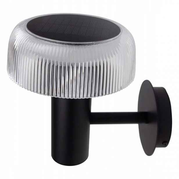 Solární Usb Led Fasádní Lampa 2v1 IP44 SOE-16BT Transparentní Klosz