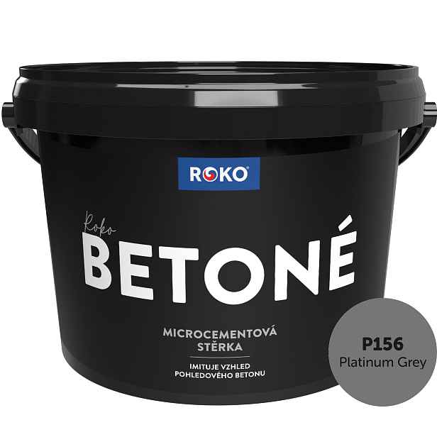 Stěrka dekorativní Roko Betoné P156 Platinum Grey 7 kg