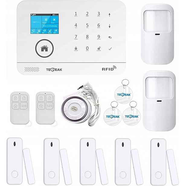 Tecpeak bezdrátový WiFi Gsm alarm 2,4 GHz baterie 6-8 h